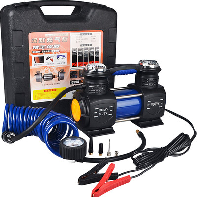 Jia Xide double cylinder car inflatable pump 0398 portable car with pump high pressure electric tire pump 12V
Jia Xide double cylinder car inflatable pump 0398 portable car with pump high pressure electric tire pump 12V