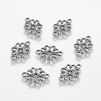 PH PANDAHALL 50pcs Antique Silver Hollow Flower Connectors Alloy Tibetan Style Filigree Flower Link Charms
PH PANDAHALL 50pcs Antique Silver Hollow Flower Connectors Alloy Tibetan Style Filigree Flower Link Charms
