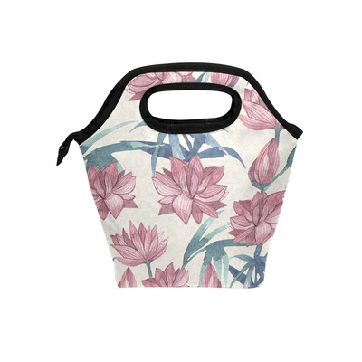 Lunch Bag Pink Lotus Tote Travel Picnic Insulated Handbags Portable Zipper Lunch Bag Box
Lunch Bag Pink Lotus Tote Travel Picnic Insulated Handbags Portable Zipper Lunch Bag Box