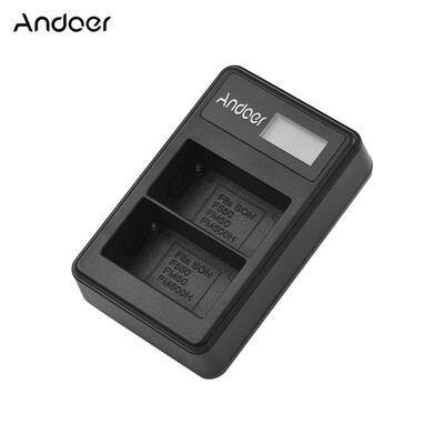 Andoer LCD2-NPF550 USB Dual Battery Charger for Sony NP-F550 NP-F570 NP-F530 NP-F330
Andoer LCD2-NPF550 USB Dual Battery Charger for Sony NP-F550 NP-F570 NP-F530 NP-F330