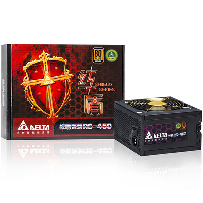 Delta 450W Red Shield Series RS450 Power Supply 80PLUS Bronze Full Voltage Back-up Active PFC Three-year Warranty
Delta 450W Red Shield Series RS450 Power Supply 80PLUS Bronze Full Voltage Back-up Active PFC Three-year Warranty