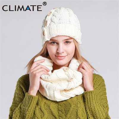 CLIMATE Women Fashion Warm Set Collar Hat Sets Winter Female Women Lady Beanie Thick Bonnet Collar Set Women Comfortable Collar
CLIMATE Women Fashion Warm Set Collar Hat Sets Winter Female Women Lady Beanie Thick Bonnet Collar Set Women Comfortable Collar