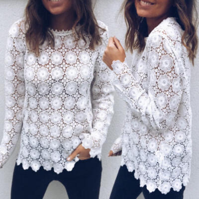 Women Fashion Lace T Shirt Long Sleeve Patchwork Slim Blouse Ladies Casual Tops
Women Fashion Lace T Shirt Long Sleeve Patchwork Slim Blouse Ladies Casual Tops