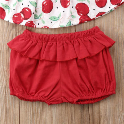 Infant Baby Kids Girls Cherry Print Outfits T-Shirt TopsShorts Pants 3pcs Set
Infant Baby Kids Girls Cherry Print Outfits T-Shirt TopsShorts Pants 3pcs Set