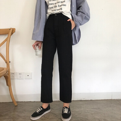 With velvet thickening student chic foundation high waist jeans chic casual harem pants classic nine point pants
With velvet thickening student chic foundation high waist jeans chic casual harem pants classic nine point pants