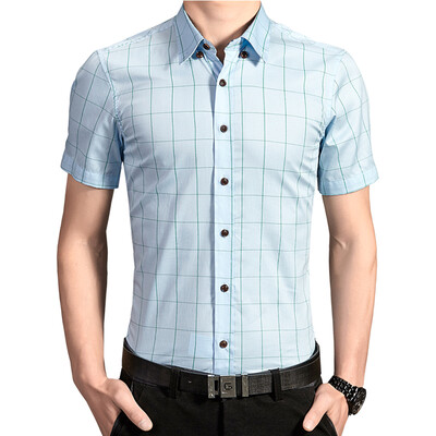 Men Dress Plaid Shirts New 2016 Spring Summer Fashion Men Short Sleeves Men Shirts High Quality Men Shirt Plus Size 5XL Hot Sale
Men Dress Plaid Shirts New 2016 Spring Summer Fashion Men Short Sleeves Men Shirts High Quality Men Shirt Plus Size 5XL Hot Sale