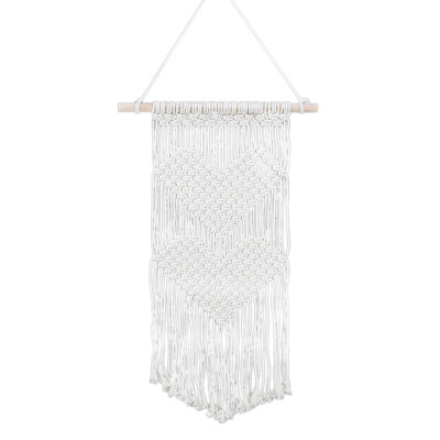 UpperX Macrame Tapestry Boho Heart-Shaped Romantic Wall Hanging Decor Handmade Woven Cotton Cord Home Decor 70Cmx45cm
UpperX Macrame Tapestry Boho Heart-Shaped Romantic Wall Hanging Decor Handmade Woven Cotton Cord Home Decor 70Cmx45cm