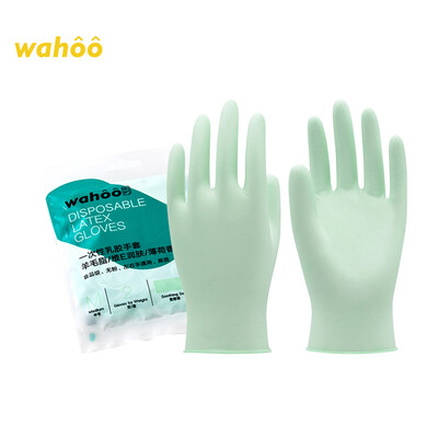 Wahoo wow care imported dimension E moisturizing disposable latex gloves thickening 57g code 2 double bag mint flavor food catering beauty kitchen oral medical household protective gloves
Wahoo wow care imported dimension E moisturizing disposable latex gloves thickening 57g code 2 double bag mint flavor food catering beauty kitchen oral medical household protective gloves