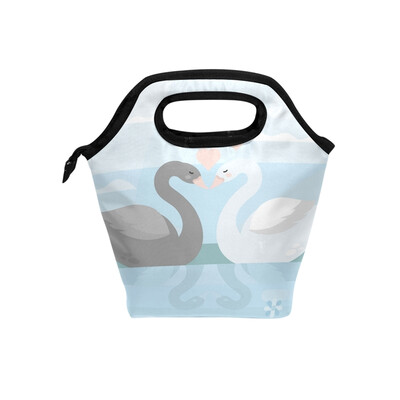 Lunch Bag White Grey Swan Tote Travel Picnic Insulated Handbags Portable Zipper Lunch Bag Box
Lunch Bag White Grey Swan Tote Travel Picnic Insulated Handbags Portable Zipper Lunch Bag Box
