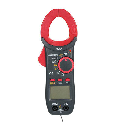 RICHMETERS RM901A Digital Clamp Meter Portable 4000 Counts Auto-Ranging ACDC Voltage Frequency Resistance Capacitance Diod Measur
RICHMETERS RM901A Digital Clamp Meter Portable 4000 Counts Auto-Ranging ACDC Voltage Frequency Resistance Capacitance Diod Measur