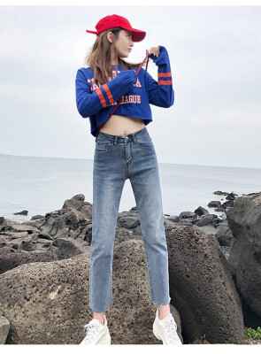 Jeans women 2018 autumn&winter Korean version with fleecy thickened warm gangfeng slim straight trousers N0008
Jeans women 2018 autumn&winter Korean version with fleecy thickened warm gangfeng slim straight trousers N0008