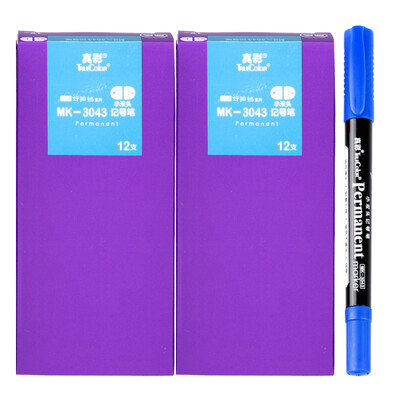 True color TRUECOLOR good partner series small double-headed blue marker 12 pcs box 2 boxes MK-3043
True color TRUECOLOR good partner series small double-headed blue marker 12 pcs box 2 boxes MK-3043