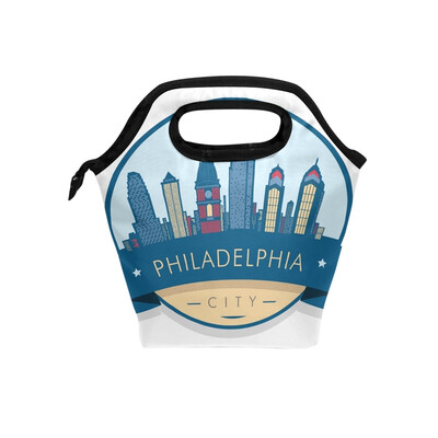 Lunch Bag PHILADELPHIA Building Tote Travel Picnic Insulated Handbags Portable Zipper Lunch Bag Box
Lunch Bag PHILADELPHIA Building Tote Travel Picnic Insulated Handbags Portable Zipper Lunch Bag Box