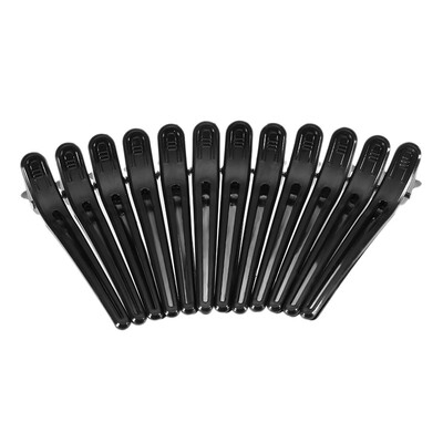 12Pcs Black Hair Grip Clips Hairdressing Sectioning Cutting Clamps Professional Plastic Salon Styling Hair Grip Clips
12Pcs Black Hair Grip Clips Hairdressing Sectioning Cutting Clamps Professional Plastic Salon Styling Hair Grip Clips