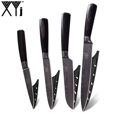 XYj 4 Pcs Set 7Cr17 Stainless Steel Kitchen Knife Beauty Pattern Blade Best Cooking Knife
XYj 4 Pcs Set 7Cr17 Stainless Steel Kitchen Knife Beauty Pattern Blade Best Cooking Knife