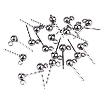PH PANDAHALL 10 Pairs 304L Stainless Steel Ear Studs Ball Post With Loop Earring Finding
PH PANDAHALL 10 Pairs 304L Stainless Steel Ear Studs Ball Post With Loop Earring Finding