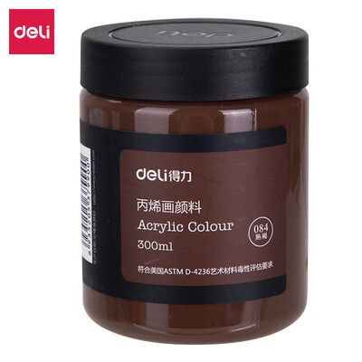 Deli deli 300ml art painting acrylic paint hand-painted wall painting acrylic paint large bottle outdoor painted textile pigment 73875 cooked brown
Deli deli 300ml art painting acrylic paint hand-painted wall painting acrylic paint large bottle outdoor painted textile pigment 73875 cooked brown