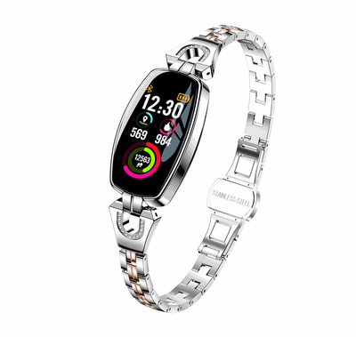 H8 fashion smart bracelet HD color screen weather forecast dynamic UI heart rate blood pressure health detection female bracelet
H8 fashion smart bracelet HD color screen weather forecast dynamic UI heart rate blood pressure health detection female bracelet