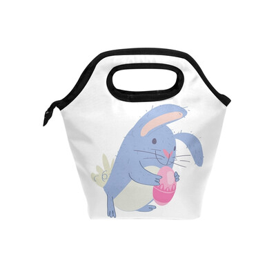 Lunch Bag Blue Rabbit Tote Travel Picnic Insulated Handbags Portable Zipper Lunch Bag Box
Lunch Bag Blue Rabbit Tote Travel Picnic Insulated Handbags Portable Zipper Lunch Bag Box