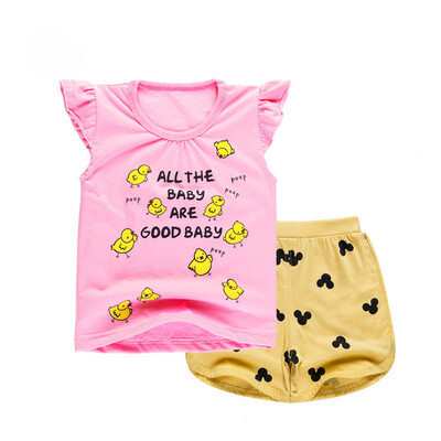 Yue Tong Lai children's suit summer girls vest shorts suit sleeveless T-shirt summer Y1709-1 chicks baby 130
Yue Tong Lai children's suit summer girls vest shorts suit sleeveless T-shirt summer Y1709-1 chicks baby 130