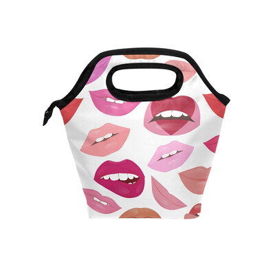 Insulated Lunch Tote Bag Colorful Lips Travel Picnic Lunch Handbags Portable Zipper Lunch Bag Box
Insulated Lunch Tote Bag Colorful Lips Travel Picnic Lunch Handbags Portable Zipper Lunch Bag Box