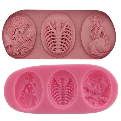 DIY 3D Skeleton Silicone Mold for Cake Fondant Cupcake Jelly Candy Chocolate Shaping Tool Kitchen Baking Mould
DIY 3D Skeleton Silicone Mold for Cake Fondant Cupcake Jelly Candy Chocolate Shaping Tool Kitchen Baking Mould