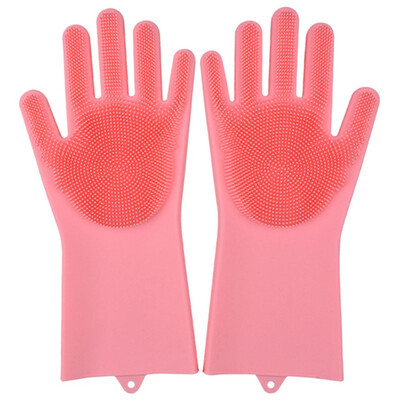 A Pair Magic Silicone Scrubber Rubber Cleaning Gloves Dusting Tableware Washing-up Pet Care Grooming Hair Car Insulated Kitchen He
A Pair Magic Silicone Scrubber Rubber Cleaning Gloves Dusting Tableware Washing-up Pet Care Grooming Hair Car Insulated Kitchen He