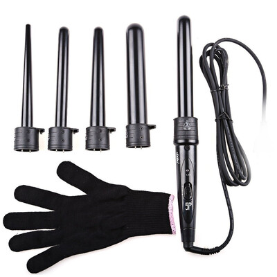 Multifunctional 5 in 1 Interchangeable Hair Curling Iron Multi-size Roller with Heat Resistant Gloves Hair Styling Set
Multifunctional 5 in 1 Interchangeable Hair Curling Iron Multi-size Roller with Heat Resistant Gloves Hair Styling Set