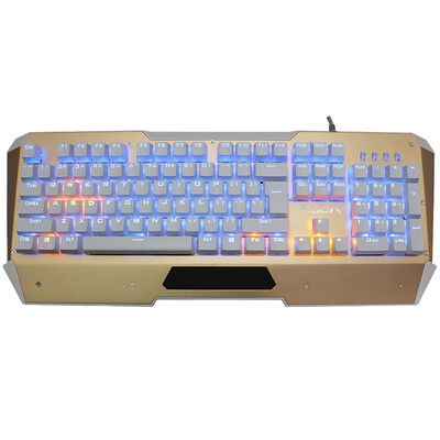 Tarantula (AULA) Lingbing two-color light mechanical keyboard 104 key wired USB game keyboard machine green axis earth Hao gold version
Tarantula (AULA) Lingbing two-color light mechanical keyboard 104 key wired USB game keyboard machine green axis earth Hao gold version