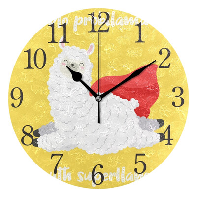 Wall Clock Arabic Numerals Design Happy Llama Round
Wall Clock Arabic Numerals Design Happy Llama Round