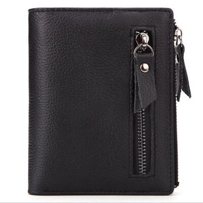 Purse mens vintage topcoat leather wallet double zipper zero pouch calfskin upright style silver bag
Purse mens vintage topcoat leather wallet double zipper zero pouch calfskin upright style silver bag