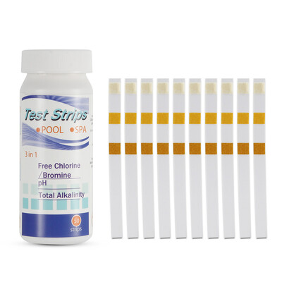 3-in-1 Pool & Spa Strips Chlorine Bromine pH Value Alkalinity Cyanuric Acid Total Hardness Acidity Swimming Pool Test Paper Water
3-in-1 Pool & Spa Strips Chlorine Bromine pH Value Alkalinity Cyanuric Acid Total Hardness Acidity Swimming Pool Test Paper Water