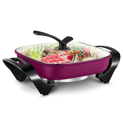Hyundai (HYUNDAI) electric hot pot household electric wok multi-purpose electric hot pot steamer BD-FG1601 purple
Hyundai (HYUNDAI) electric hot pot household electric wok multi-purpose electric hot pot steamer BD-FG1601 purple
