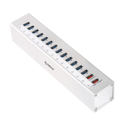 ORICO (ORICO) A3H13P2 all-aluminum high-speed 15-port splitter USB3.0HUB with 2 fast charge a drag 15 high-end hub with power supply silver
ORICO (ORICO) A3H13P2 all-aluminum high-speed 15-port splitter USB3.0HUB with 2 fast charge a drag 15 high-end hub with power supply silver