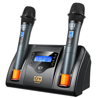 

Кей плавающей лягушки (KFW) WK-U320 один с двумя U беспроводной микрофон микрофон микрофон KTV дома караоке перезаряжаемая нормально