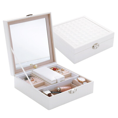 Jingdong supermarket her beautiful large simple PU jewelry box jewelry box with make-up mirror creative gifts to send love Valentine&39s Day gift white SH002
Jingdong supermarket her beautiful large simple PU jewelry box jewelry box with make-up mirror creative gifts to send love Valentine&39s Day gift white SH002