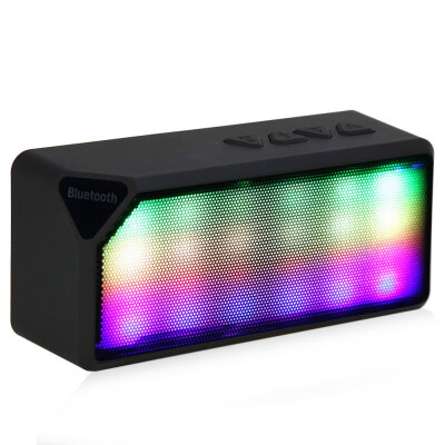 Portable Mini Colorful Flash LED Light Wireless Bluetooth Speaker X3S with Built-in Microphone Support FM Radio for Smartphone
Portable Mini Colorful Flash LED Light Wireless Bluetooth Speaker X3S with Built-in Microphone Support FM Radio for Smartphone