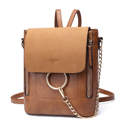 Lady Ma Tianti backpack shoulder bag hit color package cover ring small square trend fashion shoulder bag S069 gray
Lady Ma Tianti backpack shoulder bag hit color package cover ring small square trend fashion shoulder bag S069 gray