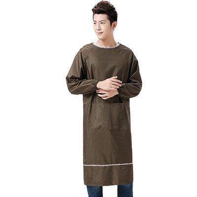 Shanghao Men&39s Apron Long Sleeve Aprons Waterproof Aprons Gloves Gloves Cleaning Work clothes Kitchen Baking Aprons Brown
Shanghao Men&39s Apron Long Sleeve Aprons Waterproof Aprons Gloves Gloves Cleaning Work clothes Kitchen Baking Aprons Brown