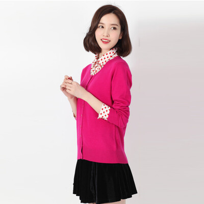 MAZOE wild solid color simple Slim fashion knit cardigan Z1047 round neck light purple
MAZOE wild solid color simple Slim fashion knit cardigan Z1047 round neck light purple