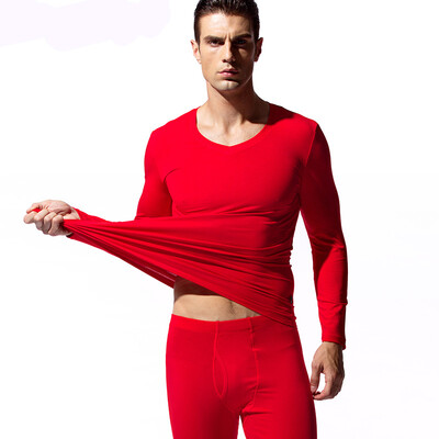 Han Cai HACAI mens thermal underwear thin section V-neck modal cotton thermal underwear set red 180\105 XXL
Han Cai HACAI mens thermal underwear thin section V-neck modal cotton thermal underwear set red 180\105 XXL