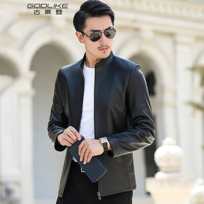 Mens leather jacket long sleeve autumn witer clothing genuine sheepskin motocycle coat real leather the newest simple style 
Mens leather jacket long sleeve autumn witer clothing genuine sheepskin motocycle coat real leather the newest simple style