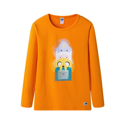 Three Cops Dizi Neutral Orange Sushi Elastic Cotton Children's Round Long Sleeve Shirt 2C019A0 Orange 130
Three Cops Dizi Neutral Orange Sushi Elastic Cotton Children's Round Long Sleeve Shirt 2C019A0 Orange 130