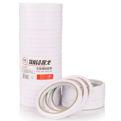 Tango TANGO cotton paper double-sided tape strong office students double-sided adhesive 9mm 10y 91 m volume 32 volumes bag
Tango TANGO cotton paper double-sided tape strong office students double-sided adhesive 9mm 10y 91 m volume 32 volumes bag