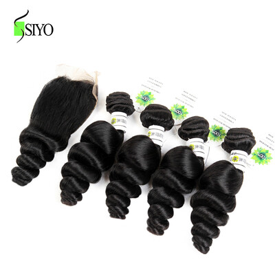 Unprocessed Indian Virgin Hair With Lace Closure Indian Loose Wave With Closure 4 Bundles With Closure Human Hair With Closure
Unprocessed Indian Virgin Hair With Lace Closure Indian Loose Wave With Closure 4 Bundles With Closure Human Hair With Closure