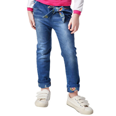 Xin Song girl bow bow jeans in the big children spring&autumn cowboy casual trousers pants E054B 15058
Xin Song girl bow bow jeans in the big children spring&autumn cowboy casual trousers pants E054B 15058