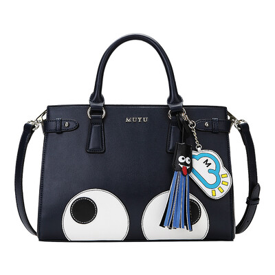 Muyu Muyu original handbags fashion trend commute cute big eyes child bag shoulder shoulder bag black Eyed Peas Blue 80159
Muyu Muyu original handbags fashion trend commute cute big eyes child bag shoulder shoulder bag black Eyed Peas Blue 80159