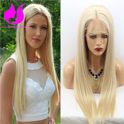 Amethyst 10A Grade Silky Straight #24 Color Lace Front Human Hair Wigs For White Women Brazilian Human Hair Wig Blond Hair
Amethyst 10A Grade Silky Straight #24 Color Lace Front Human Hair Wigs For White Women Brazilian Human Hair Wig Blond Hair