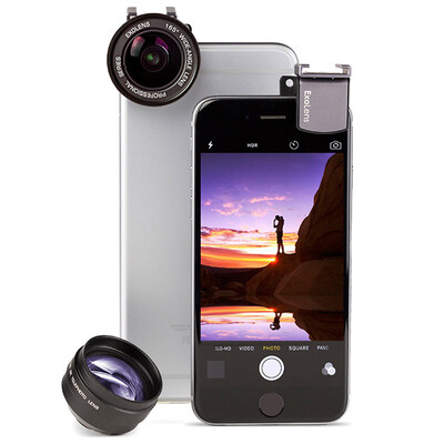Optrix Exolens Apple, камера для мобильного телефона iPhone6 / 6s / 6Plus / 6s Plus внешний объектив 3x телефото +165 градусов широкоугольный черный
Optrix Exolens Apple, камера для мобильного телефона iPhone6 / 6s / 6Plus / 6s Plus внешний объектив 3x телефото +165 градусов широкоугольный черный