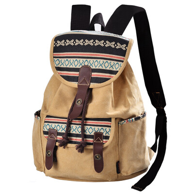 DouguYan canvas shoulder bag ladies Korean casual school wind national wind backpack G00137 brown
DouguYan canvas shoulder bag ladies Korean casual school wind national wind backpack G00137 brown